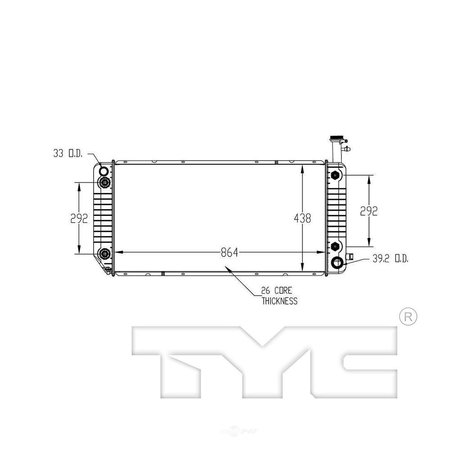 TYC 13476  Radiator 13476